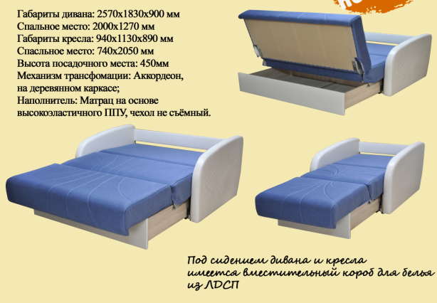Раскладное кресло Коралл 1 в Санкт-Петербурге - изображение 1