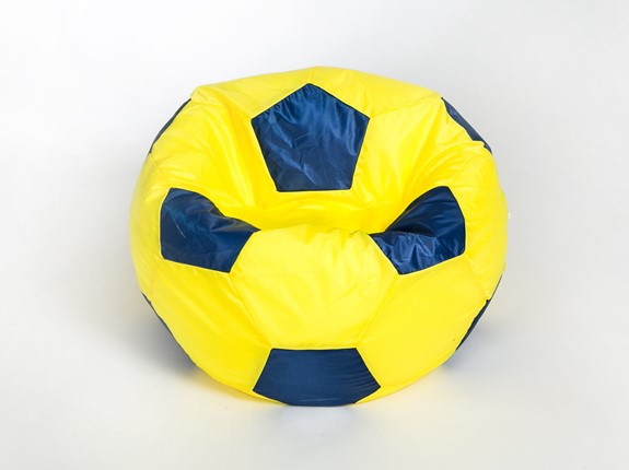 Кресло-мешок Мяч малый, желто-синий в Санкт-Петербурге - изображение