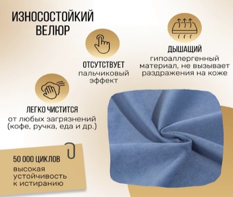 Кресло для сна Абри опора металл (синий) в Санкт-Петербурге - изображение 9