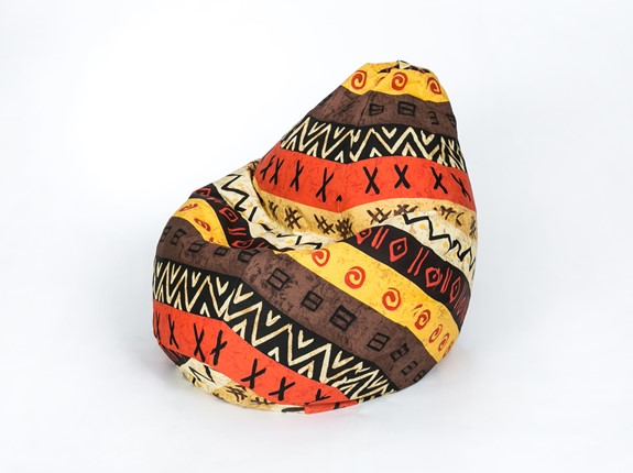 Кресло-мешок Груша среднее, жаккард, африкан в Санкт-Петербурге - изображение