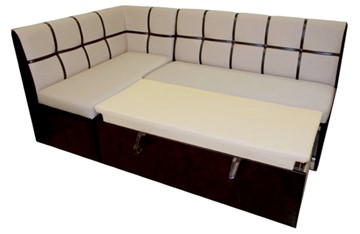 Угловой кухонный диван Квадро 5 со спальным местом в Санкт-Петербурге - предосмотр 1