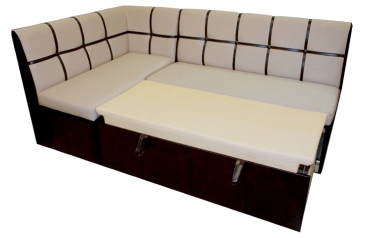 Угловой кухонный диван Квадро 5 со спальным местом в Санкт-Петербурге - изображение 1