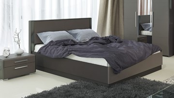 Кровать с подъемным механизмом Наоми 1600, цвет Фон серый, Джут СМ-208.01.02 в Санкт-Петербурге