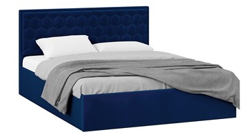 Кровать с подъемным механизмом Порто (Велюр Confetti Blue) без заглушины в Санкт-Петербурге