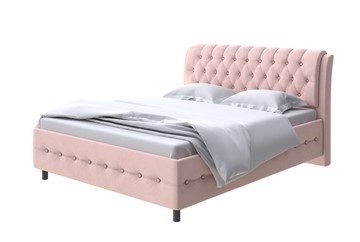 Полутороспальная кровать Como (Veda) 4 140х200, Велюр (Ultra Розовый мусс) в Санкт-Петербурге