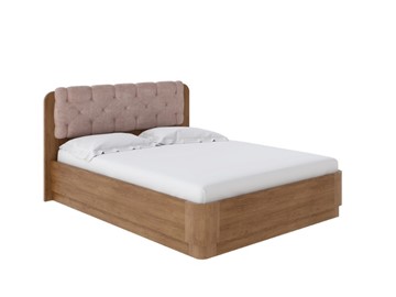 Кровать с механизмом 2-спальная Wood Home 1 160х200, Антик (сосна) с брашированием/Лофти Мокко в Санкт-Петербурге