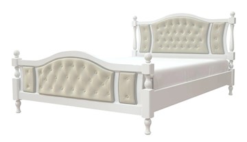 Кровать двуспальная Жасмин (Белый античный) 160х200 в Санкт-Петербурге