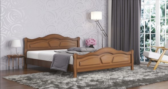 Кровать 2-спальная Легенда 160*200 с основанием в Санкт-Петербурге - изображение