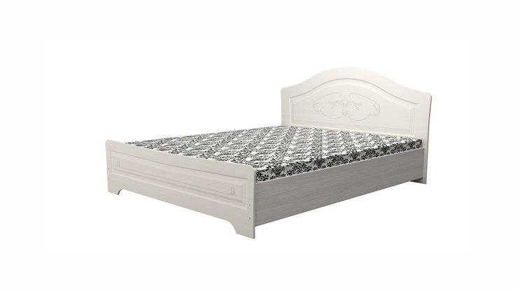 Спальная кровать Ивушка-5 2000х1200 с высоким изножьем, цвет Итальянский орех в Санкт-Петербурге - изображение 1