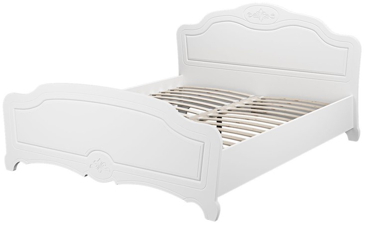 Кровать полутороспальная Лотос (Белый) 140х200 в Гатчине - изображение 1
