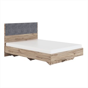 Спальная кровать Николь (мод.1.1) 1,4 серый текстиль, с ортопедическим основанием в Санкт-Петербурге