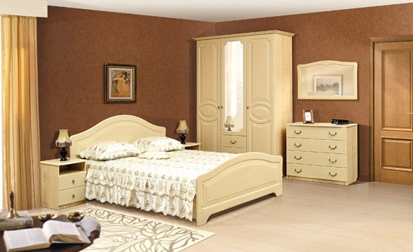 Спальный гарнитур Ивушка-5, цвет Дуб беленый в Санкт-Петербурге - изображение