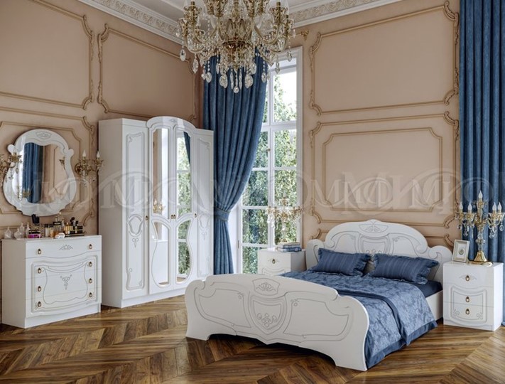 Гарнитур в спальню Мария, Белый глянец в Санкт-Петербурге - изображение