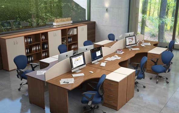 Мебель для персонала IMAGO - рабочее место, шкафы для документов в Санкт-Петербурге - изображение