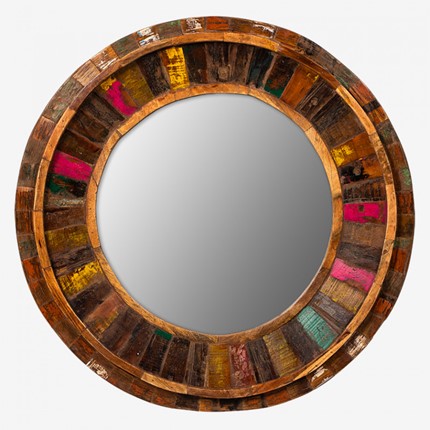 Зеркало навесное Маниша круглое в Санкт-Петербурге - изображение