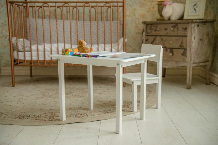 Комплект детской мебели POLINI Kids Simple 105 S Белый в Санкт-Петербурге - изображение 2