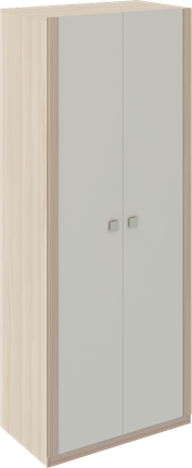 Шкаф распашной Глэдис М22 (Шимо светлый/Белый текстурный) в Санкт-Петербурге - изображение