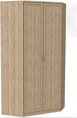 Распашной шкаф 403 несимметричный, цвет Дуб Сонома в Санкт-Петербурге - изображение