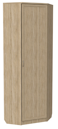 Распашной шкаф 402 угловой со штангой, цвет Дуб Сонома в Санкт-Петербурге - изображение
