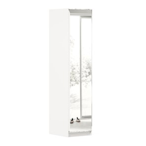 Шкаф 1-створчатый Айла с зеркалом ЛД 688.140.000, Белый, исполнение 1 в Санкт-Петербурге - предосмотр