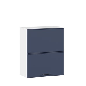 Кухонный горизонтальный шкаф 600 комбинированный Индиго ЛД 298.970.000.125, Белый/Тёмно-синий в Санкт-Петербурге