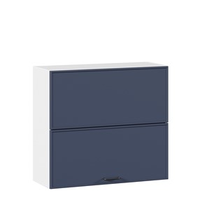 Горизонтальный кухонный шкаф 800 Индиго ЛД 298.980.000.126, Белый/Тёмно-синий в Санкт-Петербурге