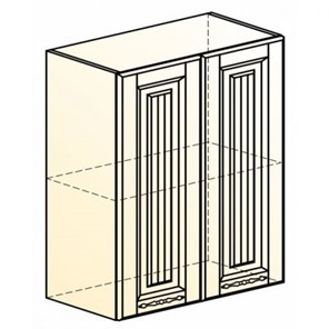 Кухонный шкаф Бавария L600 H720 (2 дв. гл.) в Санкт-Петербурге