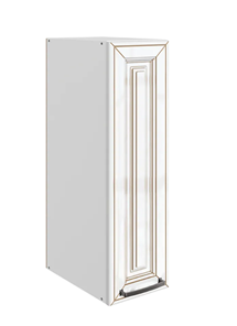 Шкаф кухонный Атланта L200 H720 (1 дв. гл.) эмаль (белый/белый глянец патина золото) в Санкт-Петербурге