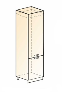 Шкаф-пенал под холодильник Бостон L600 (2 дв. гл.) в Санкт-Петербурге