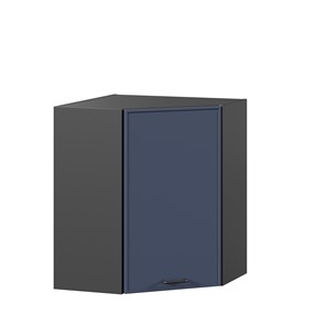 Угловой настенный шкаф Индиго ЛД 298.610.000.158, Чёрный/Тёмно-синий в Санкт-Петербурге