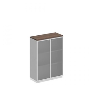 Шкаф для документов средний стекло в рамке Speech Cube (90x40x124.6) СИ 319 ДГ БП ХР в Санкт-Петербурге