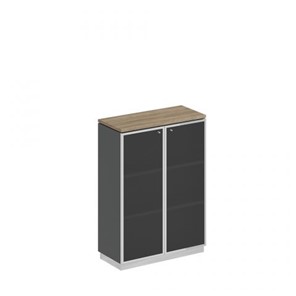 Шкаф для документов средний стекло в рамке Speech Cube (90x40x124.6) СИ 319 ДС АР ХР в Санкт-Петербурге