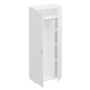 Шкаф для одежды с дополнением Комфорт КФ, белый премиум (80x38x200) К.531 ДШ в Санкт-Петербурге