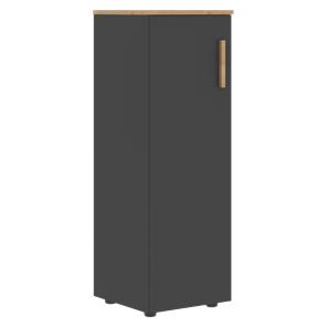 Средний шкаф колонна с глухой дверью левой FORTA Графит-Дуб Гамильтон   FMC 40.1 (L) (399х404х801) в Санкт-Петербурге