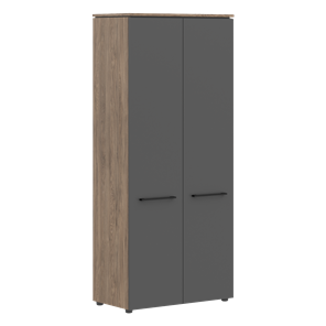 Шкаф высокий с глухими дверьми MORRIS TREND Антрацит/Кария Пальмира MHC 85.1 (854х423х1956) в Санкт-Петербурге
