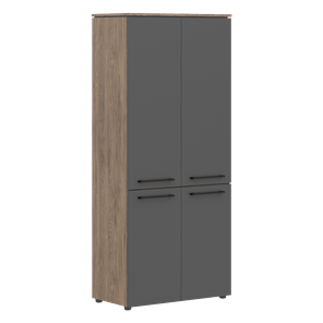 Шкаф с глухими дверьми MORRIS TREND Антрацит/Кария Пальмира MHC 85.3 (854х423х1956) в Санкт-Петербурге