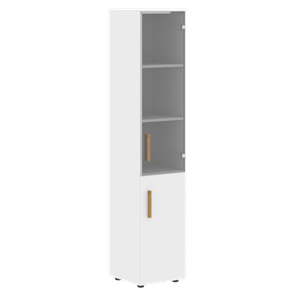 Шкаф колонна высокий с дверью FORTA Белый FHC 40.2 (L/R) (399х404х1965) в Санкт-Петербурге