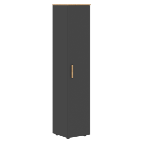 Высокий шкаф с глухой дверью колонна FORTA Графит-Дуб Гамильтон   FHC 40.1 (L/R) (399х404х1965) в Санкт-Петербурге