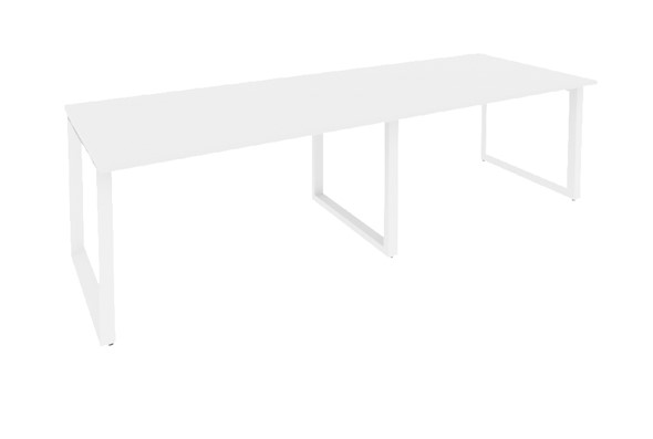 Стол для переговорки O.MO-PRG-2.3 Белый/Белый бриллиант в Санкт-Петербурге - изображение