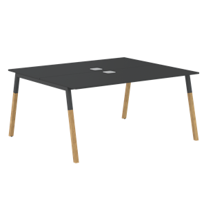 Переговорный стол FORTA Черный Графит-Черный Графит-Бук FWST 1513 (1580x1346x733) в Санкт-Петербурге