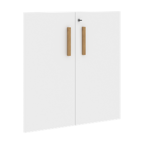 Низкие двери для шкафов с замком FORTA Белый FLD 40-2(Z) (794х18х766) в Санкт-Петербурге