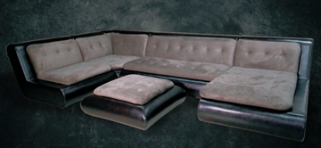 П-образный диван Эвелина со столом-пуфом в Санкт-Петербурге - предосмотр