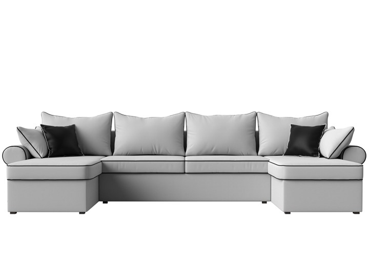 Большой П-образный диван Элис, Белый (экокожа) в Санкт-Петербурге - изображение 3