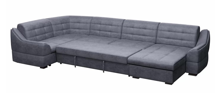 Большой диван с оттоманкой и креслом Антарес 1 ПДУ New в Санкт-Петербурге - изображение 1