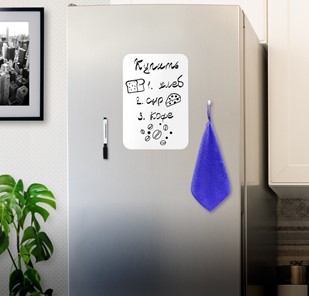 Доска магнитная на холодильник BRAUBERG, 30х21 см с маркером, магнитом и салфеткой в Санкт-Петербурге - предосмотр 2
